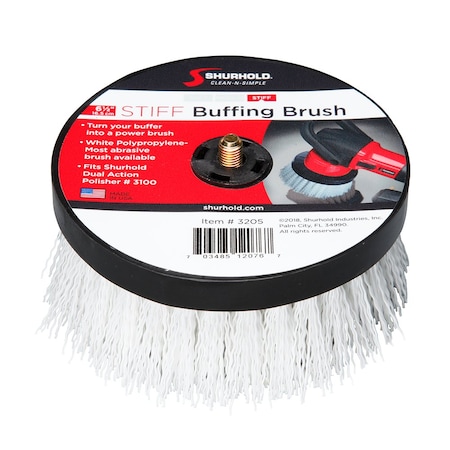Shurhold 6- " Stiff Brush f/Dual Action Polisher 3205